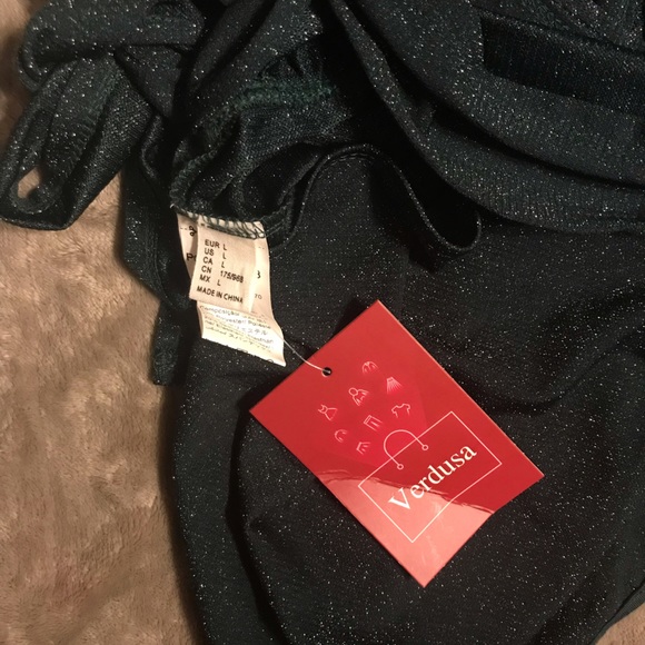 NWT Verdusa V-Neck Self Tie Bodysuit - Picture 10 of 14